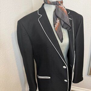 Fascino Uomo Mens Black and White Coat